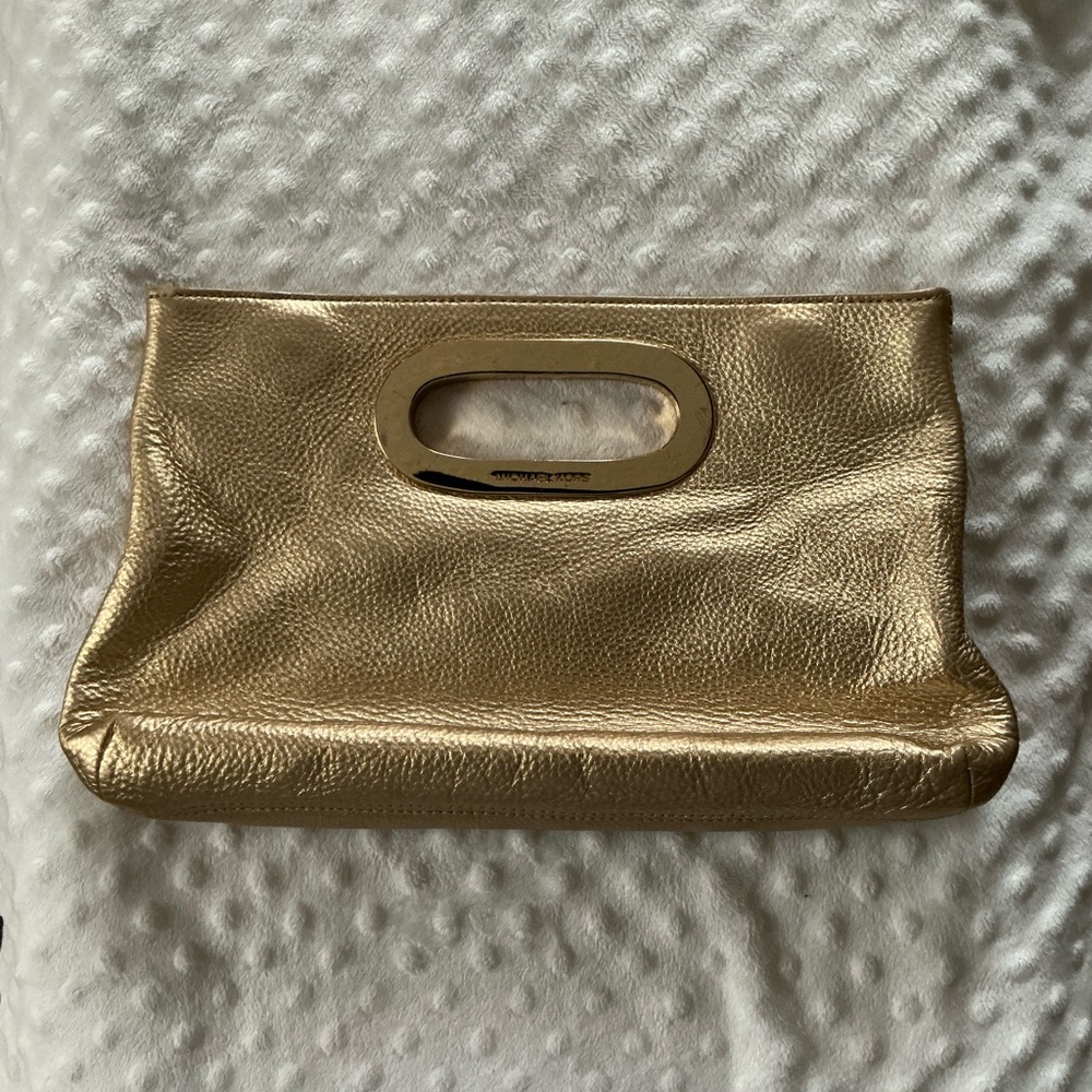 Michael Kors Berkley Leather Clutch Purse